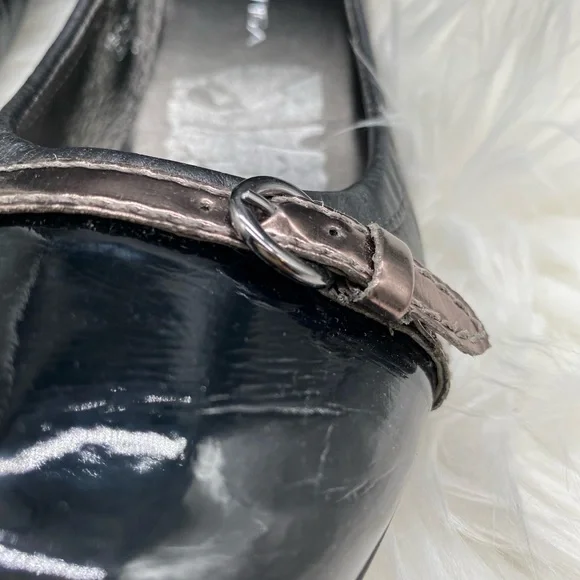 LAST CHANCE Via Spiga Black Ballet Style Flats, 8 - Picture 3 of 9